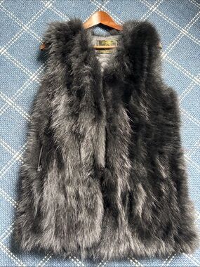 Black Mink Fur Vest